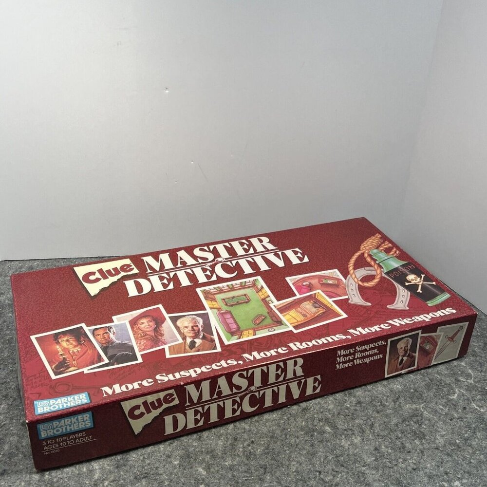 CLUE Master Detective Parker Brothers Original 1988 Complete Brass Tone Weapons - Picture 12 of 16